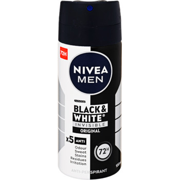 Invisible For Black & White Antiperspirant - Antiperspirant v spreji pre mužov